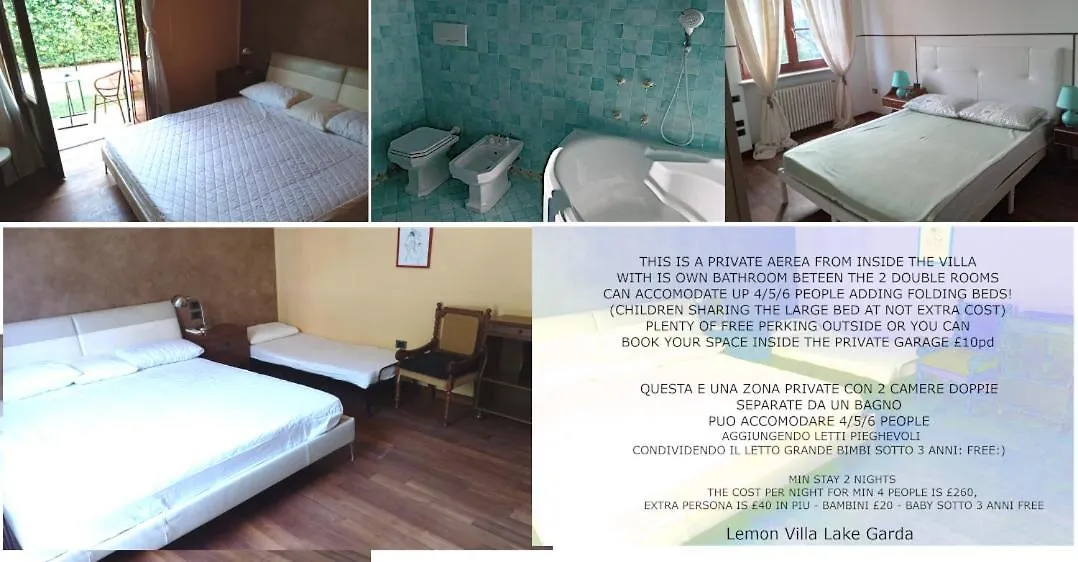 Lemon Villa Family Rooms Cavalcaselle 0*,