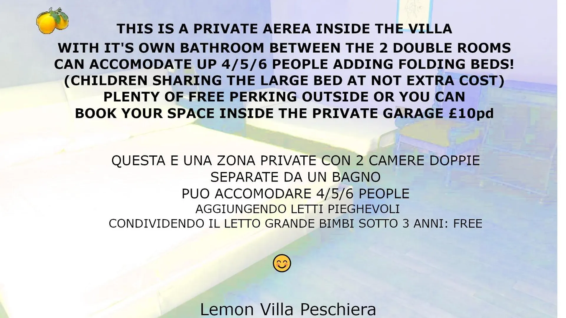 Homestay Lemon Villa Family Rooms Cavalcaselle